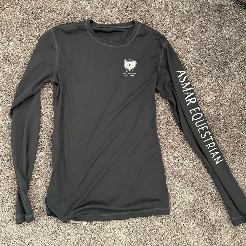 asmar equestrian gray schooling top - size M